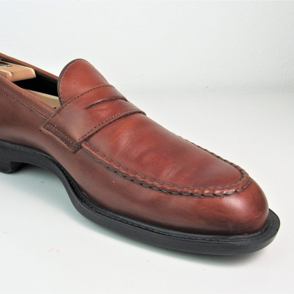 Allen Edmonds Men\'s Brown Leather Penny Loafers Men\'s Size 12 D main image 5